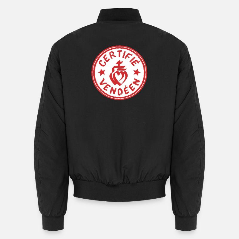 Logo certifié vendéen blanc rouge Bomber unisexe
