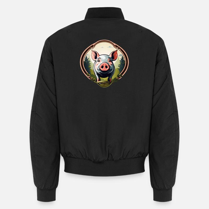 Cochon chanceux Bomber unisexe