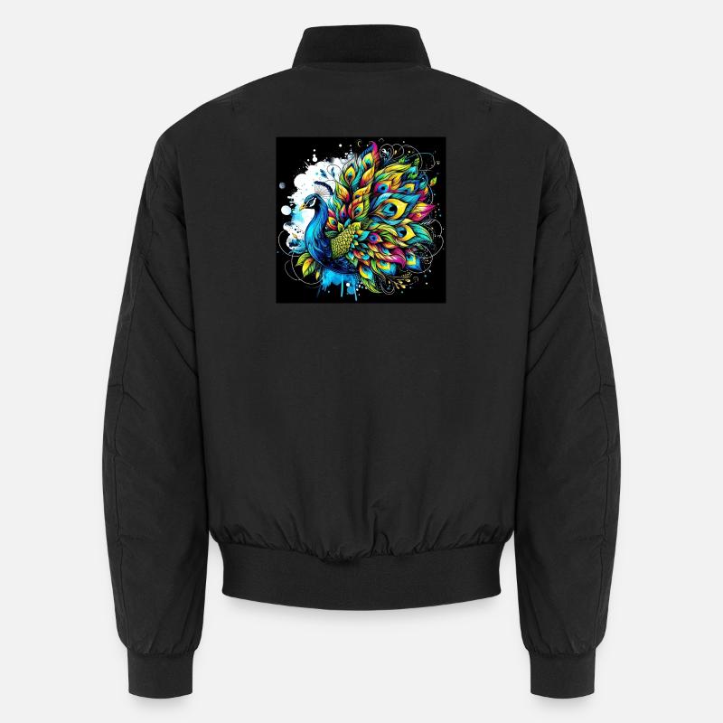 Peacock Unisex Bomber Jacket