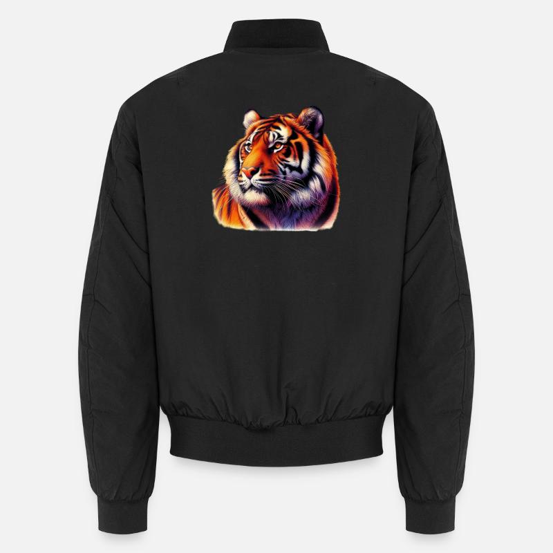 Tiger - Unisex Bomber Jacket - black