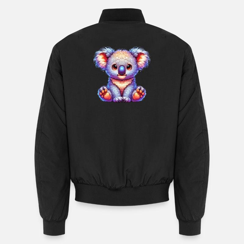 Koala - Unisex Bomber Jacket - black
