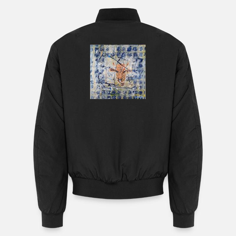 Portrait abstrait d’animal avec vache Bomber unisexe