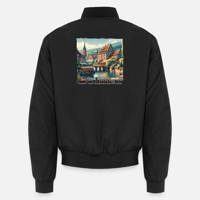 Colmar Old Town Charm & Colonial Style Architecture Unisex Bomber Jacket