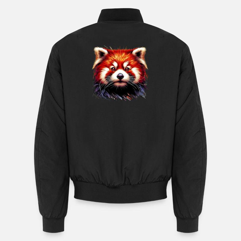 Kleiner Panda - Unisex Bomberjacke - Schwarz