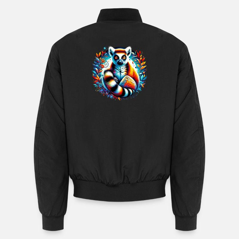 Lémurien - Bomber unisexe - noir