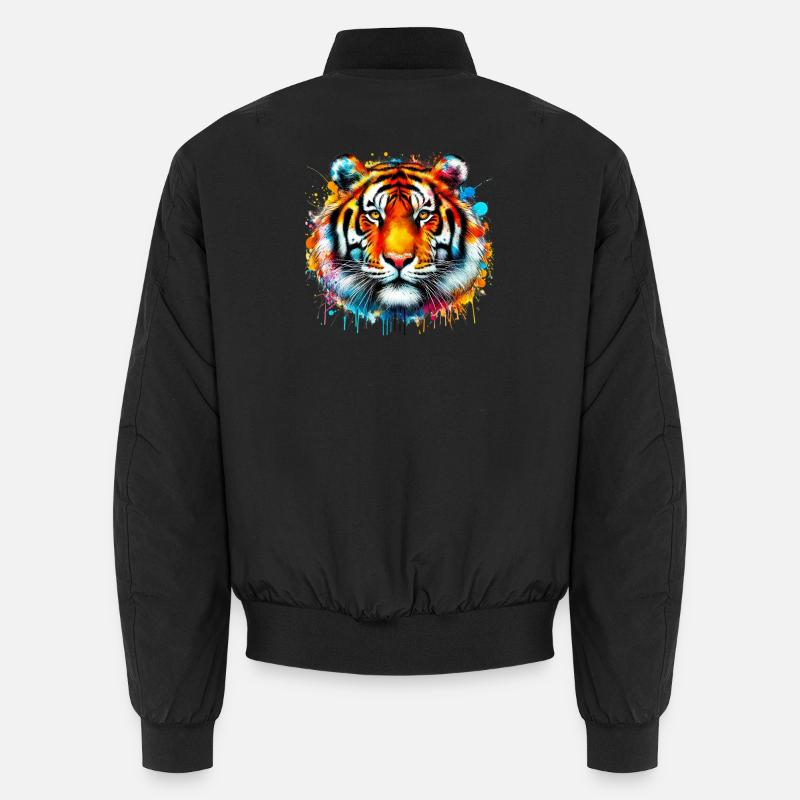 Tigre - Bomber unisexe - noir