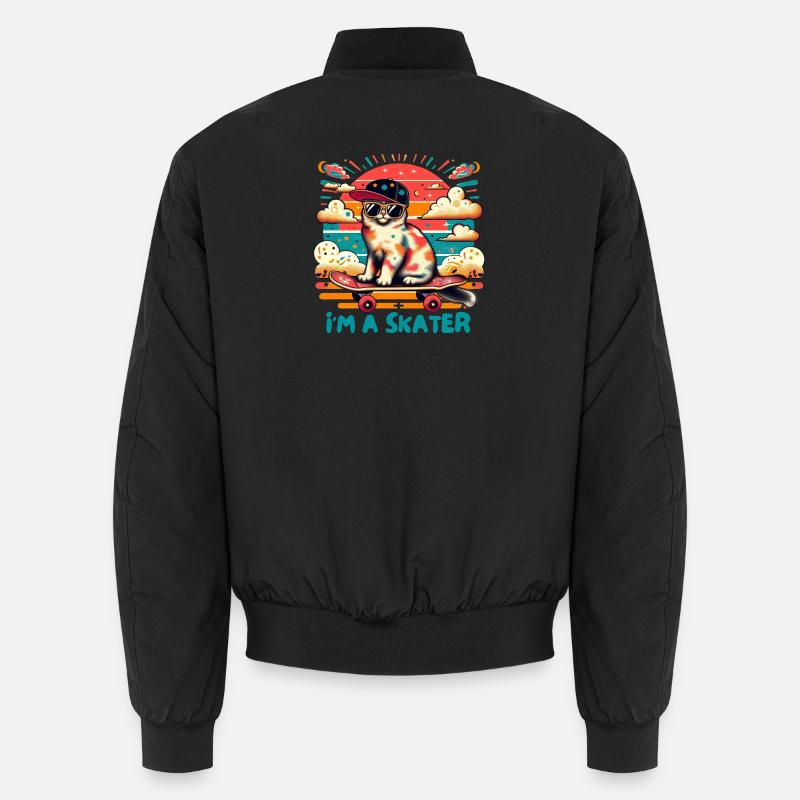 I'm a skater - Unisex Bomber Jacket - black