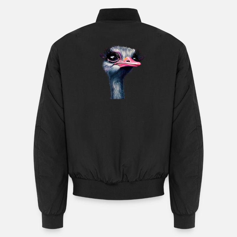 Ostrich Makeup - Unisex Bomber Jacket - black