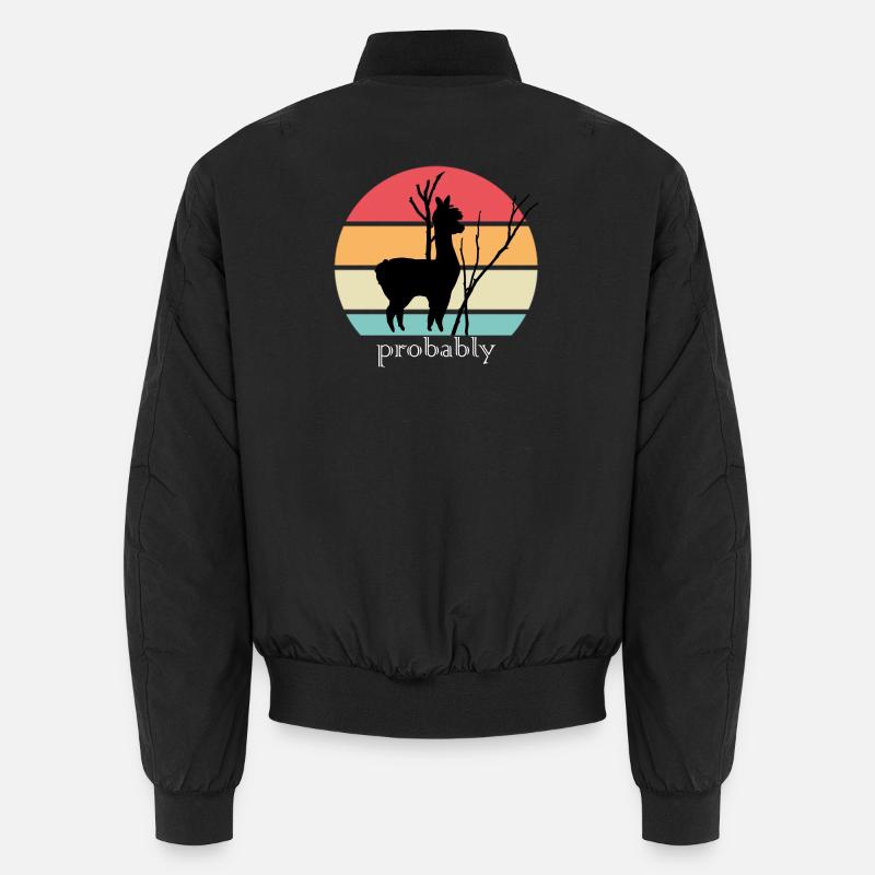 Alpaga - Bomber unisexe - noir