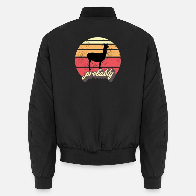 Alpaga - Bomber unisexe - noir
