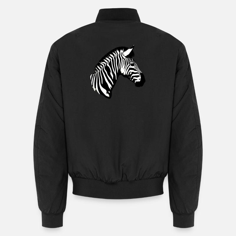 Zebra - Unisex Bomberjacke - Schwarz
