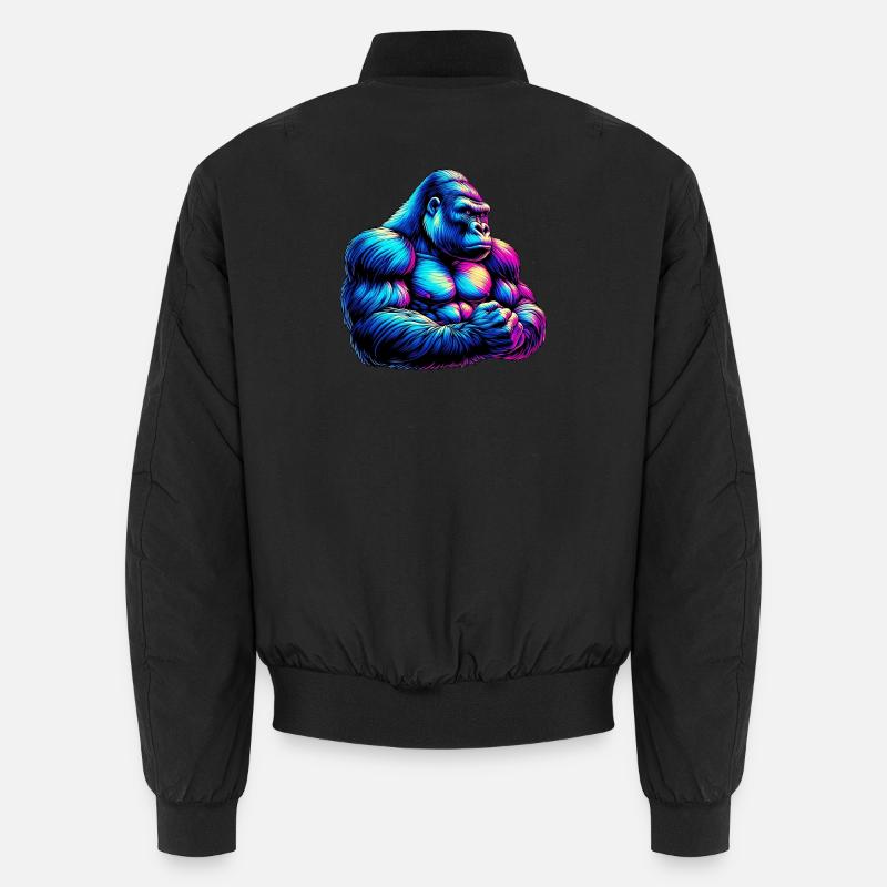Gorilla - Unisex Bomberjacke - Schwarz