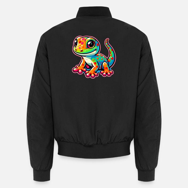 Gecko - Unisex Bomberjacke - Schwarz