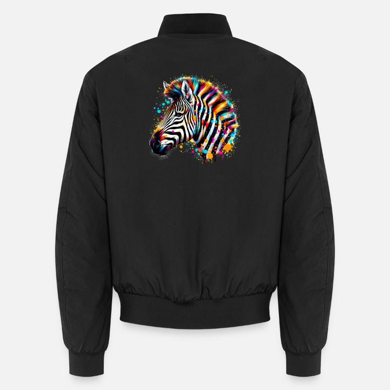 Zèbre Bomber unisexe