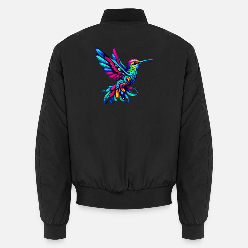 Kolibri - Unisex Bomberjacke - Schwarz