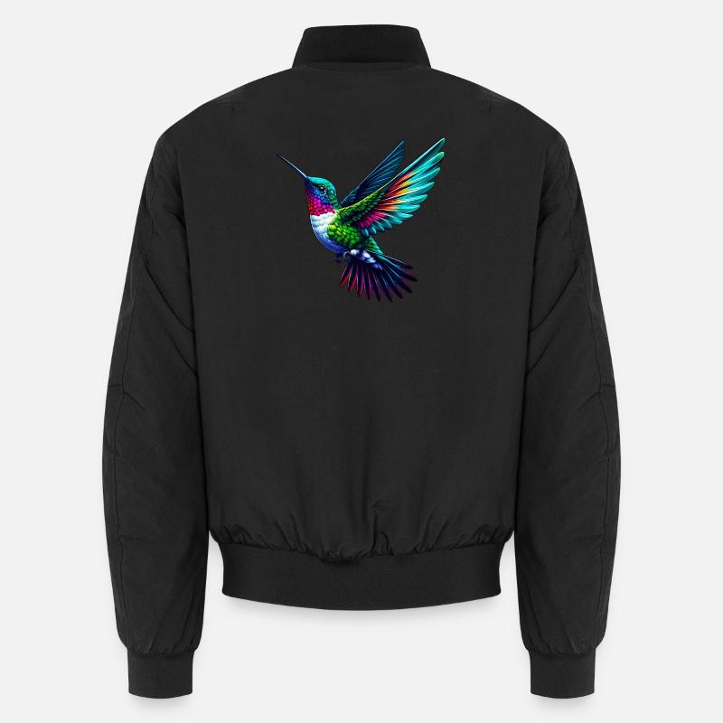 Kolibri - Unisex Bomberjacke - Schwarz