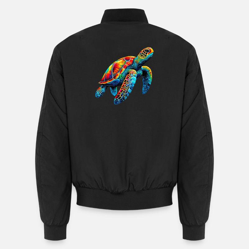 Schildkröte Unisex Bomberjacke