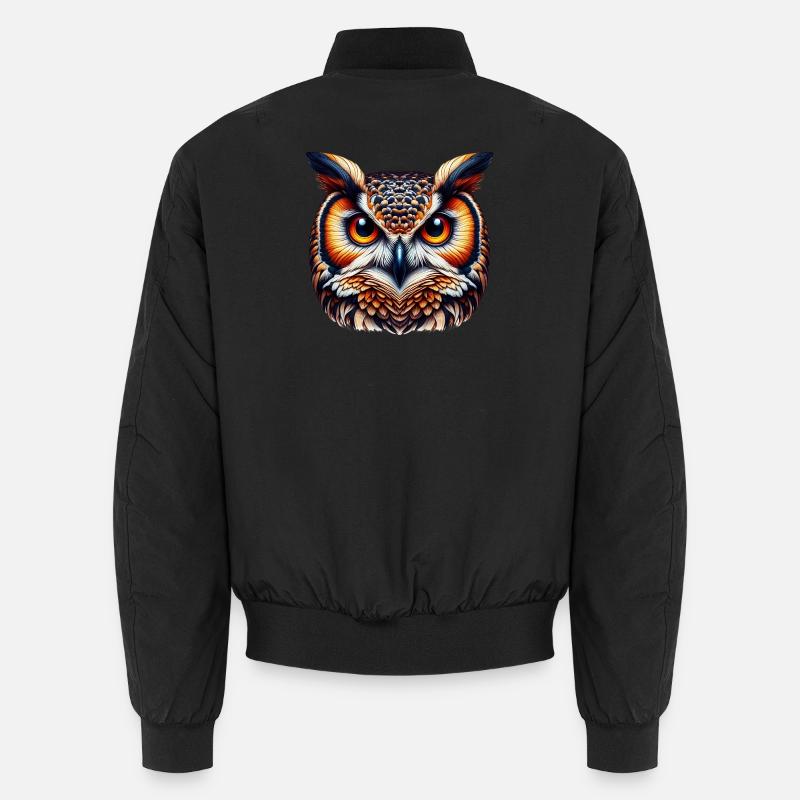 Hibou - Bomber unisexe - noir