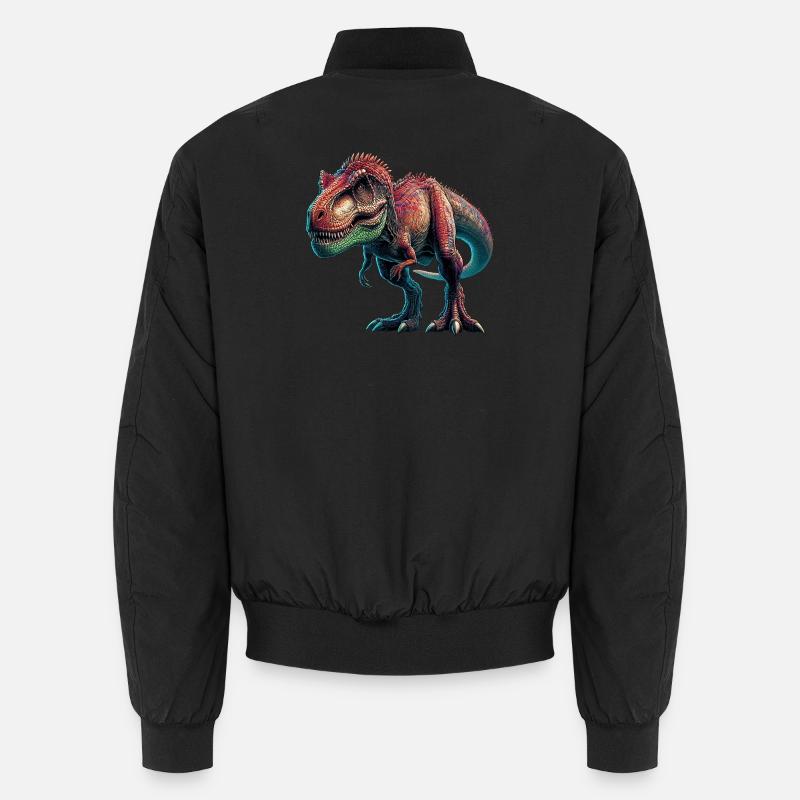 Dinosaur - Unisex Bomber Jacket - black