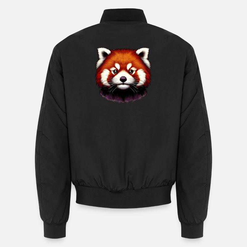 Kleiner Panda - Unisex Bomberjacke - Schwarz