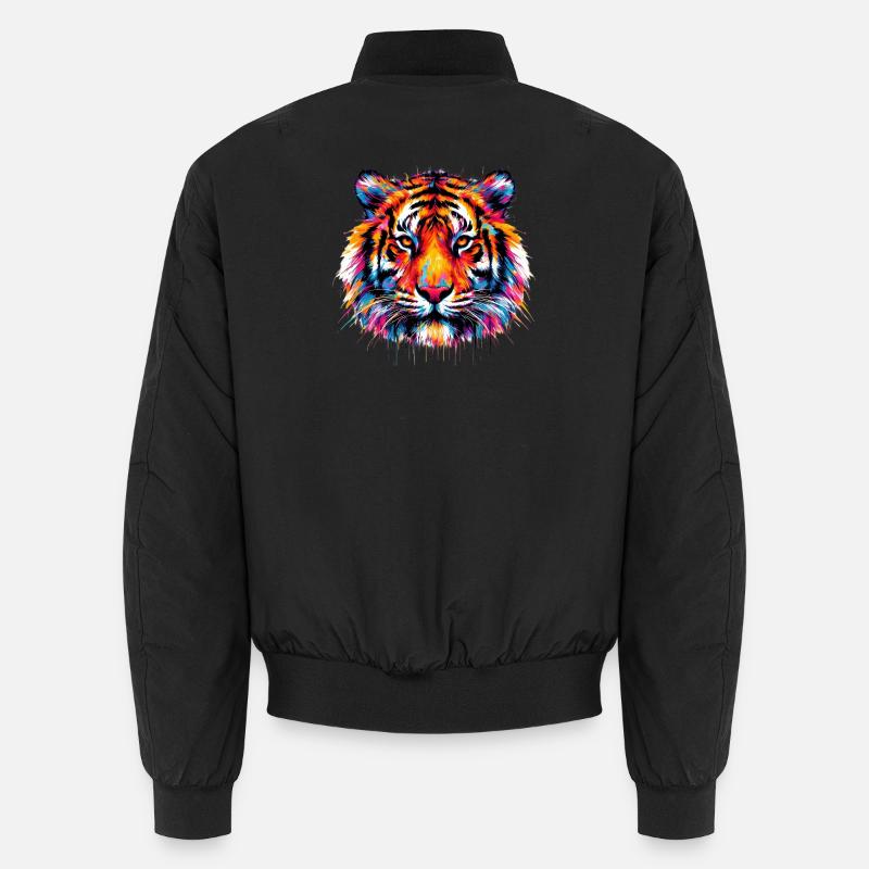 Tigre - Bomber unisexe - noir