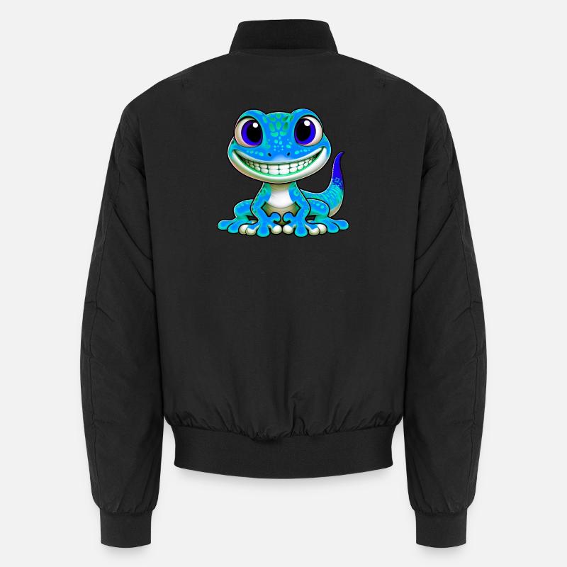 Gecko - Unisex Bomber Jacket - black