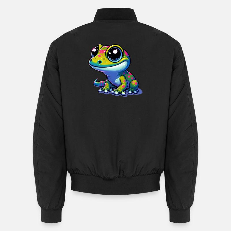 Gecko - Unisex Bomberjacke - Schwarz