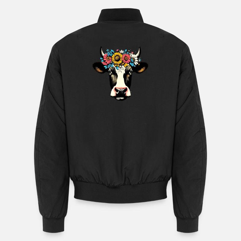 Vache - Bomber unisexe - noir