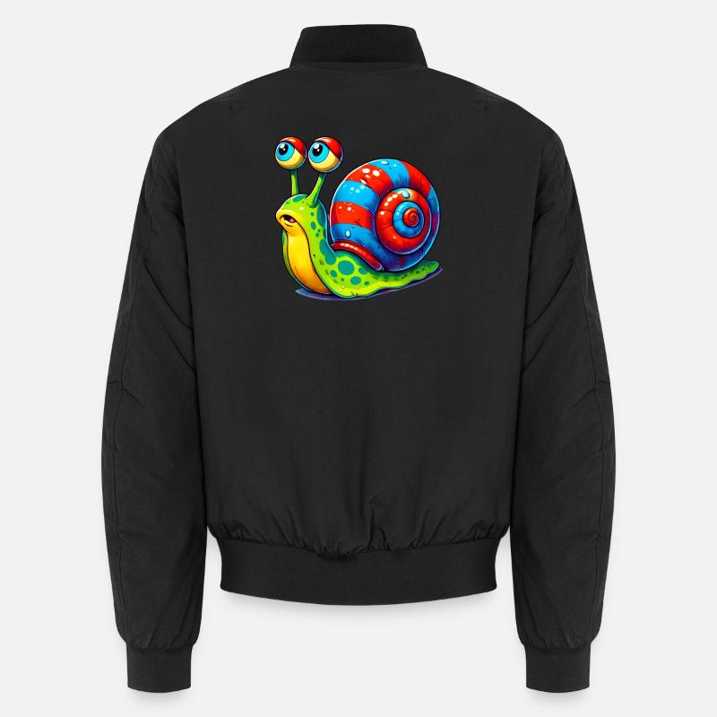 Schnecke Unisex Bomberjacke