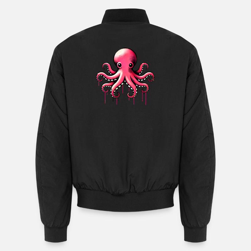 Krake - Unisex Bomberjacke - Schwarz