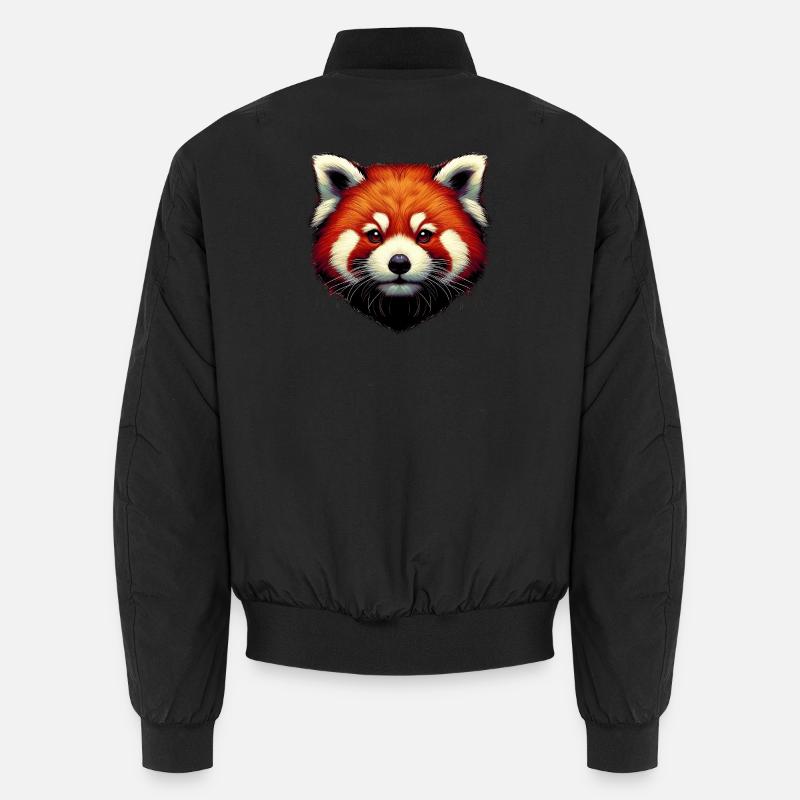 Kleiner Panda - Unisex Bomberjacke - Schwarz