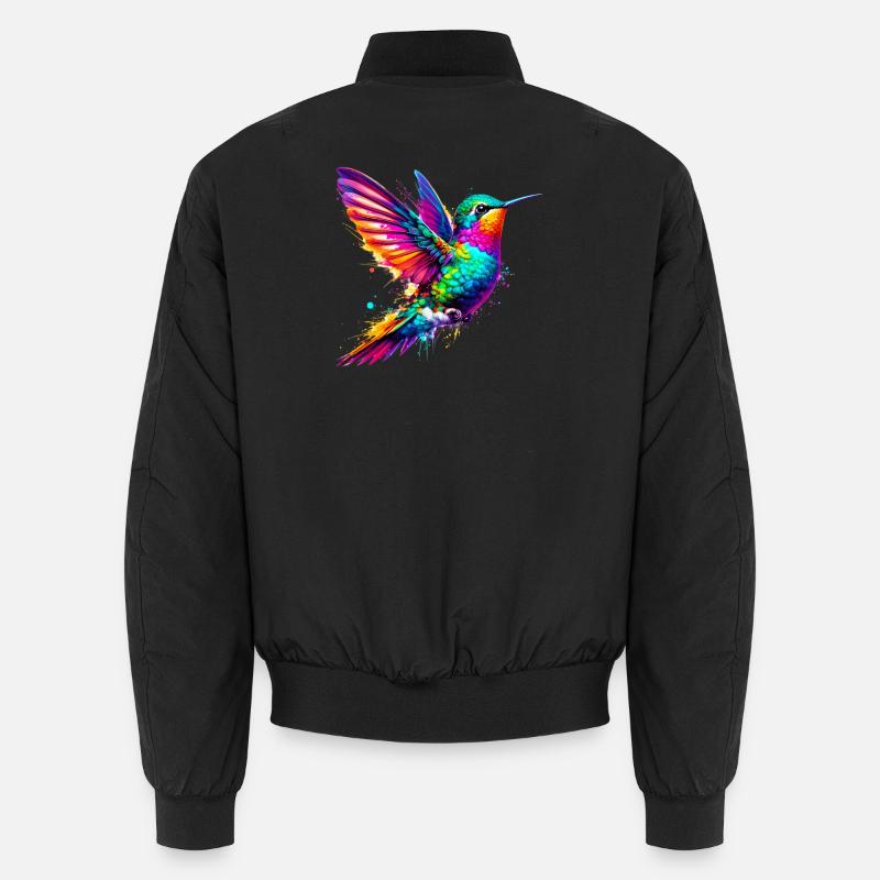 Hummingbird - Unisex Bomber Jacket - black