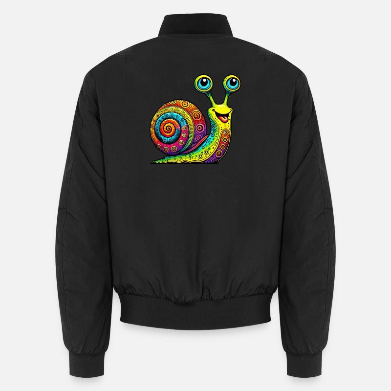 Schnecke Unisex Bomberjacke