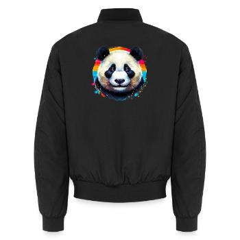 Panda - Bomber unisexe - noir - Dos - AI Model Male 185 light (185cm)