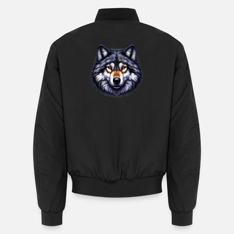 Loup - Bomber unisexe - noir