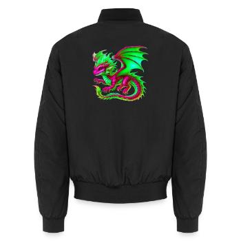 Dragon - Bomber unisexe - noir - Dos - AI Model Male 185 light (185cm)
