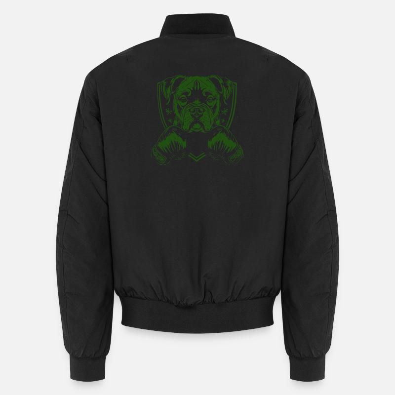 boxer-hund- Unisex Bomberjacke