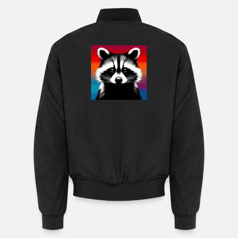 Raccoon Unisex Bomber Jacket
