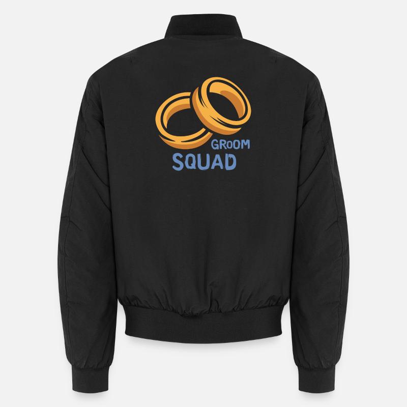 Groom Squad bagues Enterrement de vie de garçon Bomber unisexe