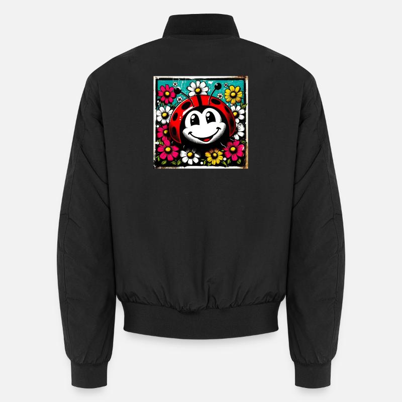 Marienkäfer - Unisex Bomberjacke - Schwarz