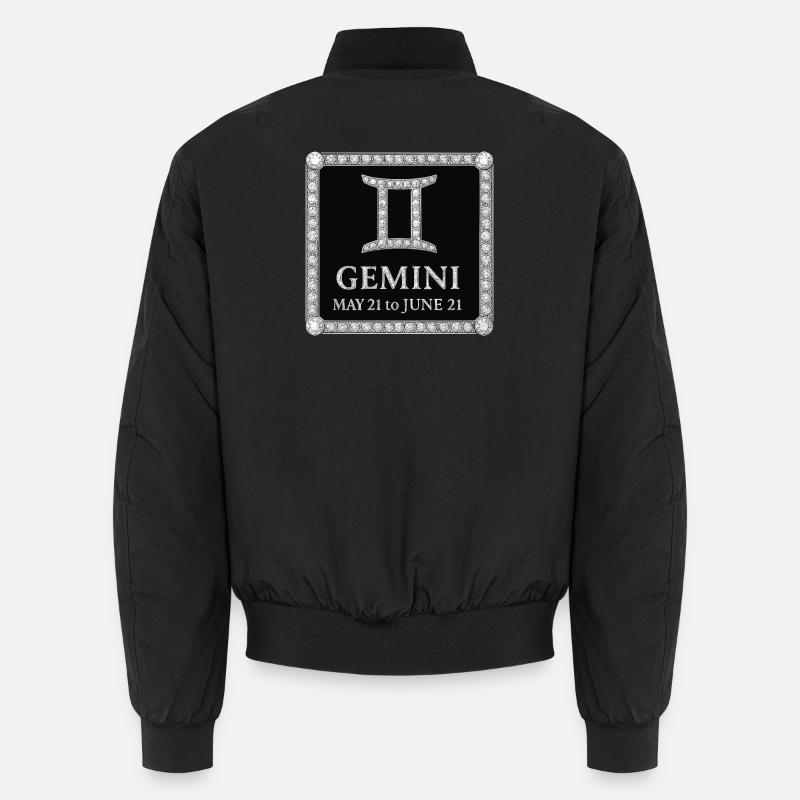 Zodiac sign Gemini Unisex Bomber Jacket
