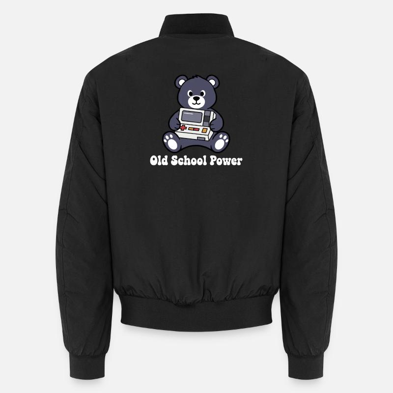 Console rétro Old School Power Bear Bomber unisexe