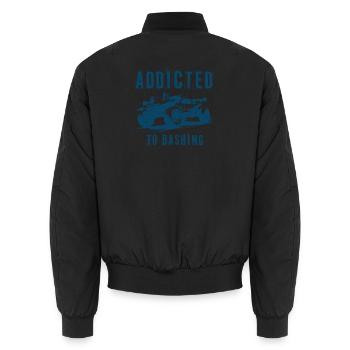 RC Süchtig nach Buggy-Zerstörung - Unisex Bomberjacke - Schwarz - Hinten - AI Model Male 185 light (185cm)