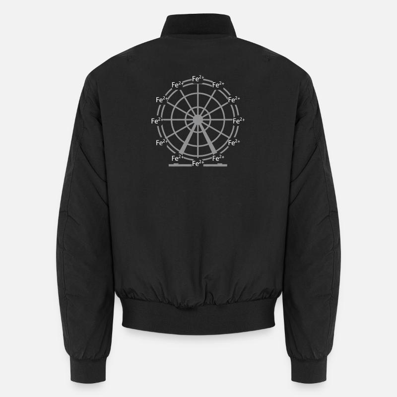 Ferrous Iron Fe2+ Ion Chemistry Science Design Unisex Bomber Jacket
