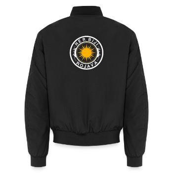 Rojava - Bomber unisexe - noir - Dos - AI Model Male 185 light (185cm)