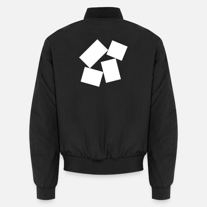 Fette Quadrate-Komposition - Unisex Bomberjacke - Schwarz