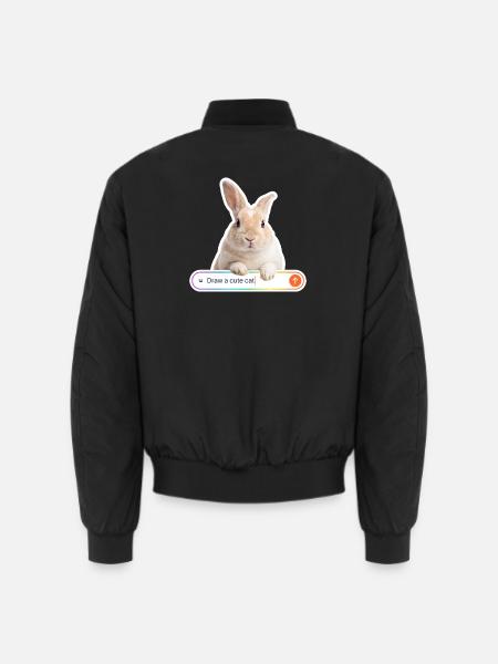NOAI-Katze - Unisex Bomberjacke - Schwarz