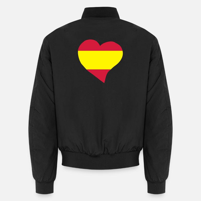 Spanish heart - Unisex Bomber Jacket - black