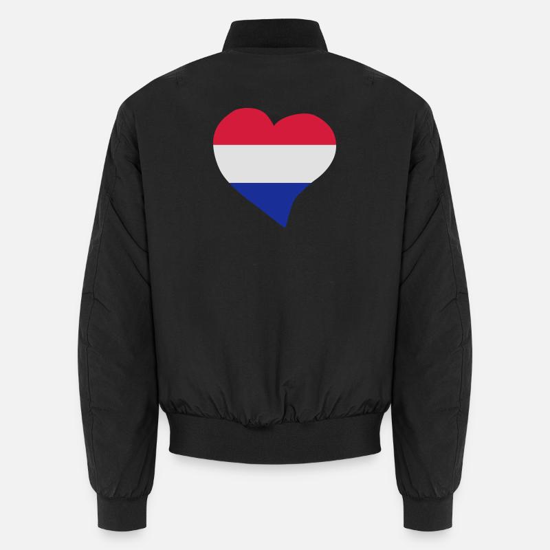 Dutch Herz - Unisex Bomberjacke - Schwarz
