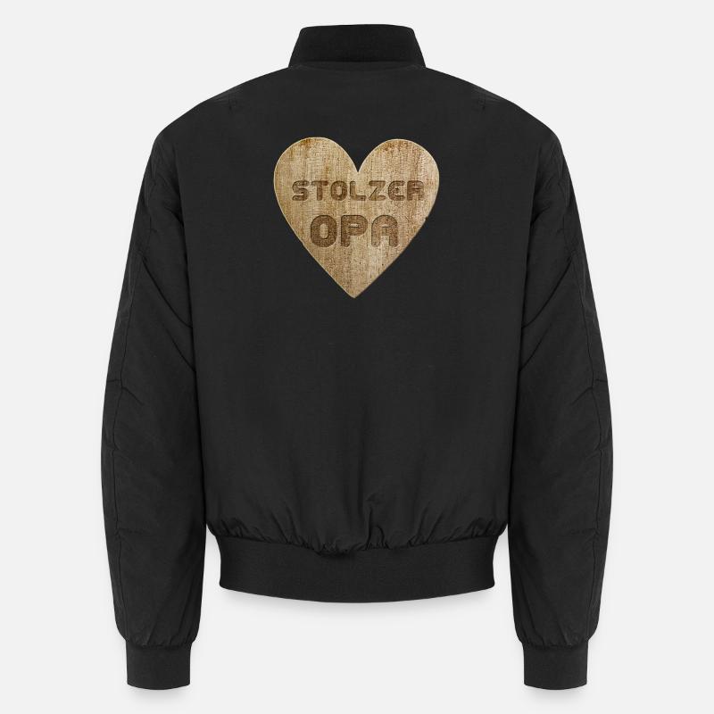 Love - Stolzer Opa Unisex Bomberjacke